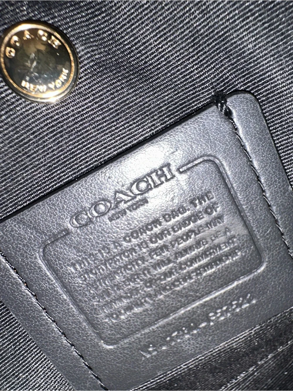 Coach Black Leather Shoulder Satchel with Gold Hardware - Picture 5 of 6